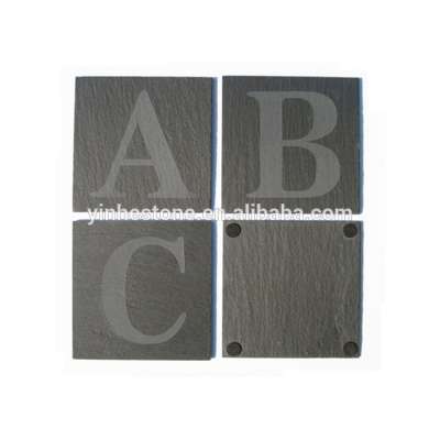 High Quality Slate Cutting Board Nature Black Slate Coasters