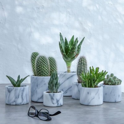 eco-friendly stone india marble vase flower pots