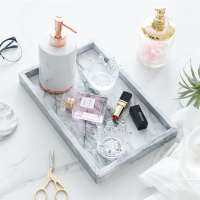 New Design Jewelry Organizer Display Marble Stone Tray Rectangle Marble Jewelry Tray